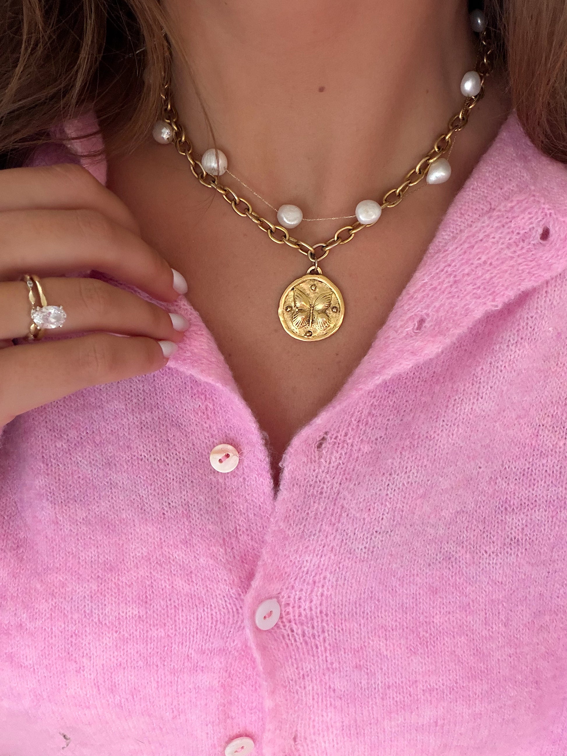 True North Reversible Butterfly Necklace