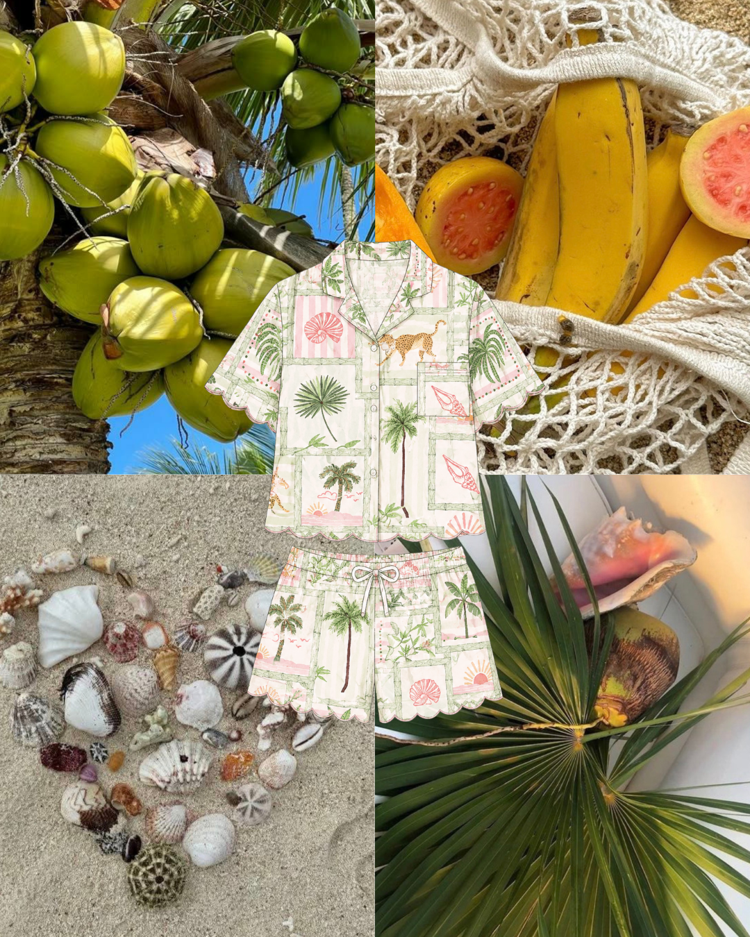 Paradise Palms Pajama Set