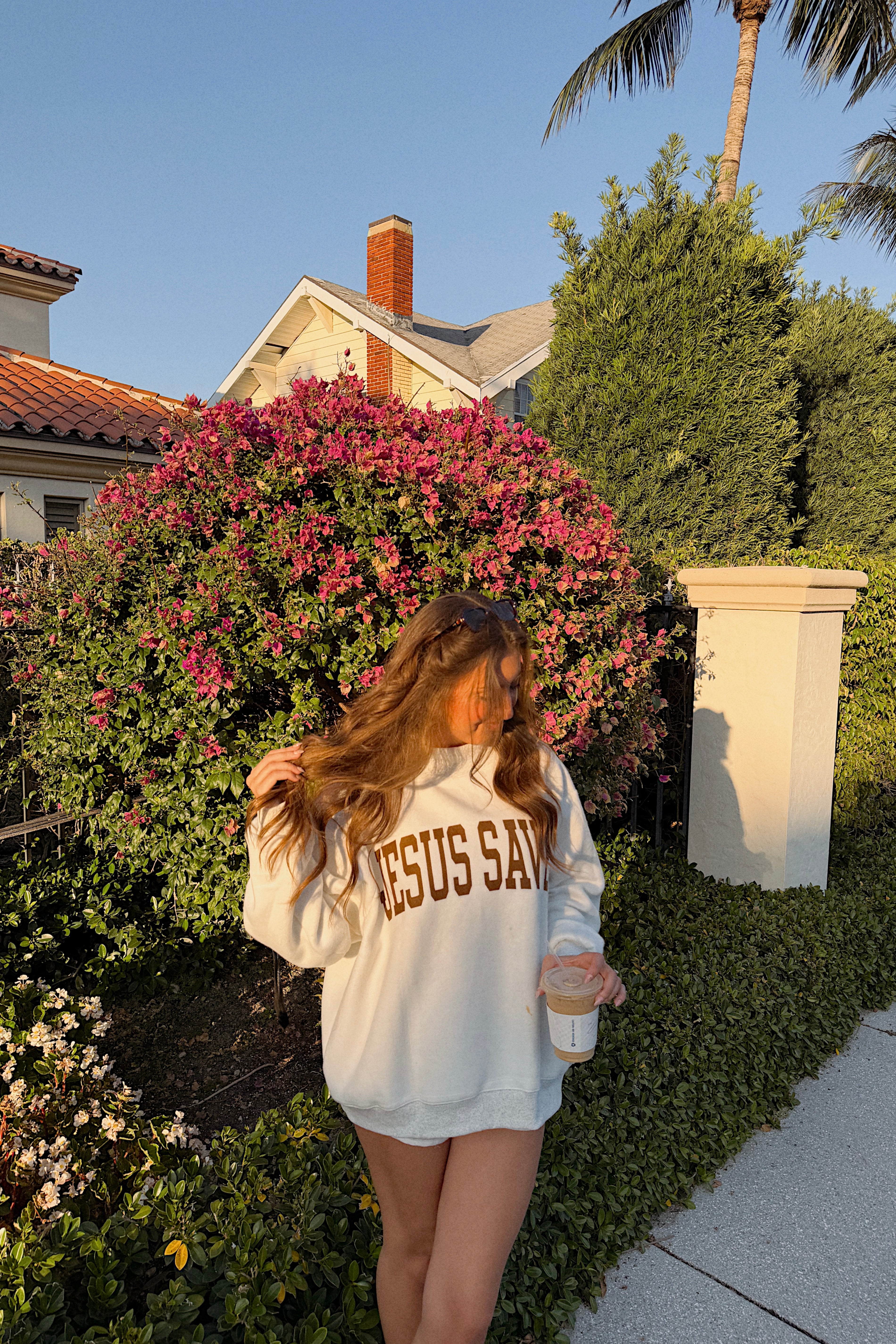 Cross + 'Jesus Saves' Reversible Mockneck • Pre-Order 4/30