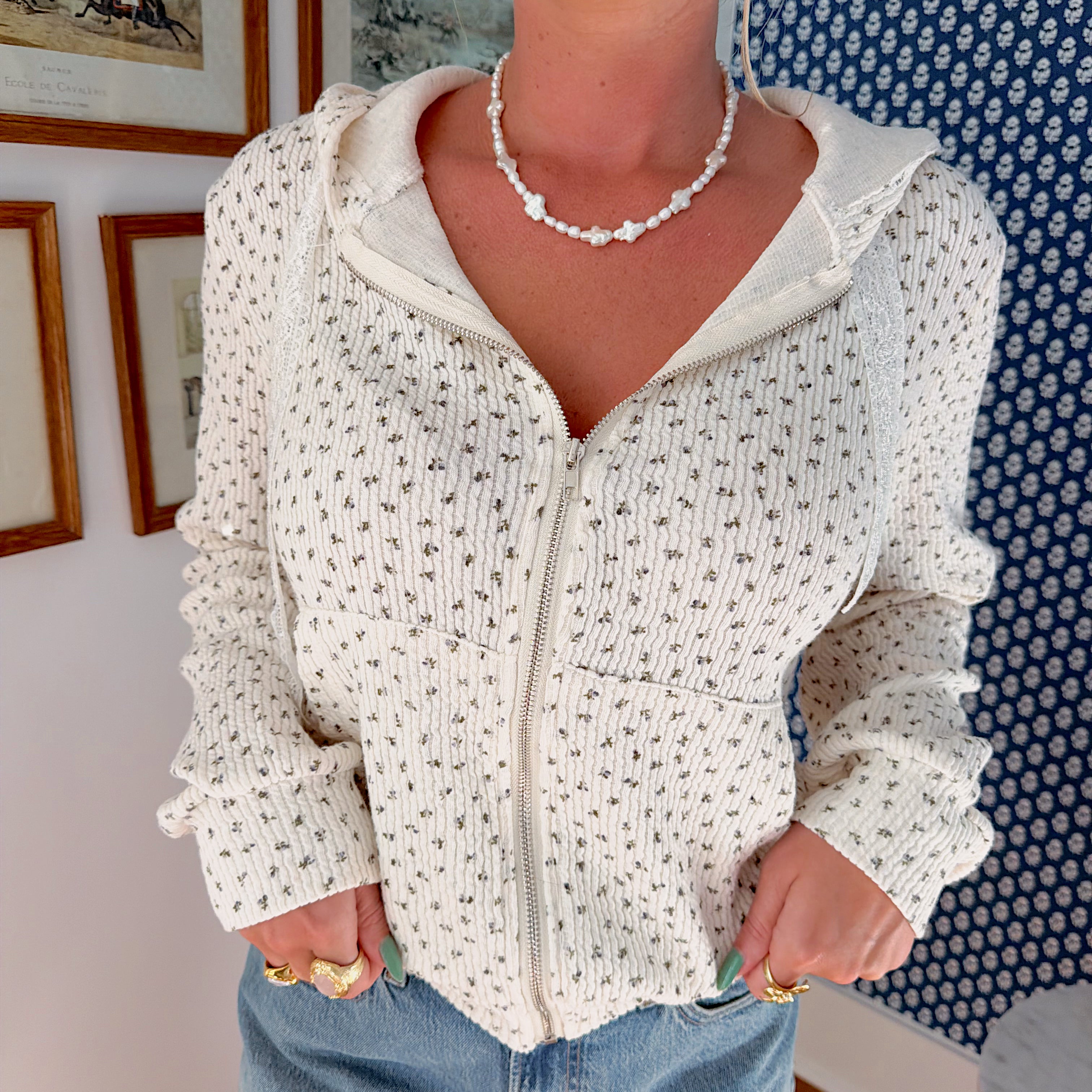 Delora Floral Lounge Hoodie