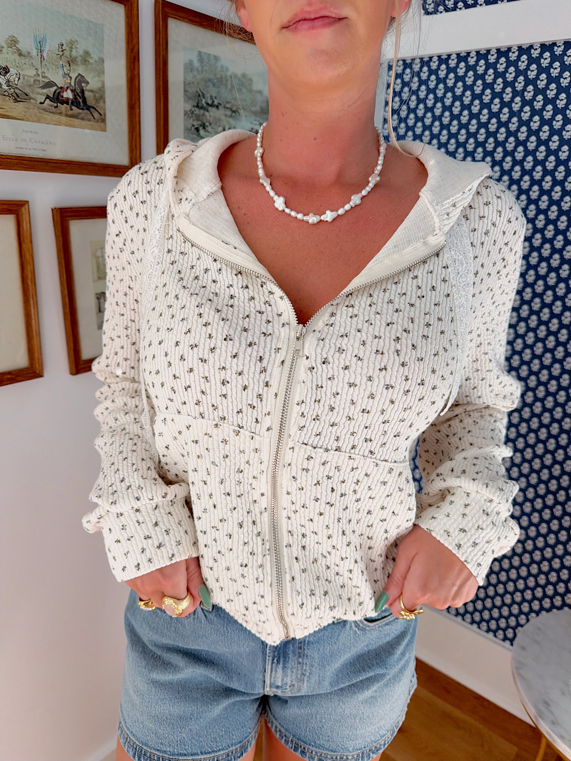 Delora Floral Lounge Hoodie