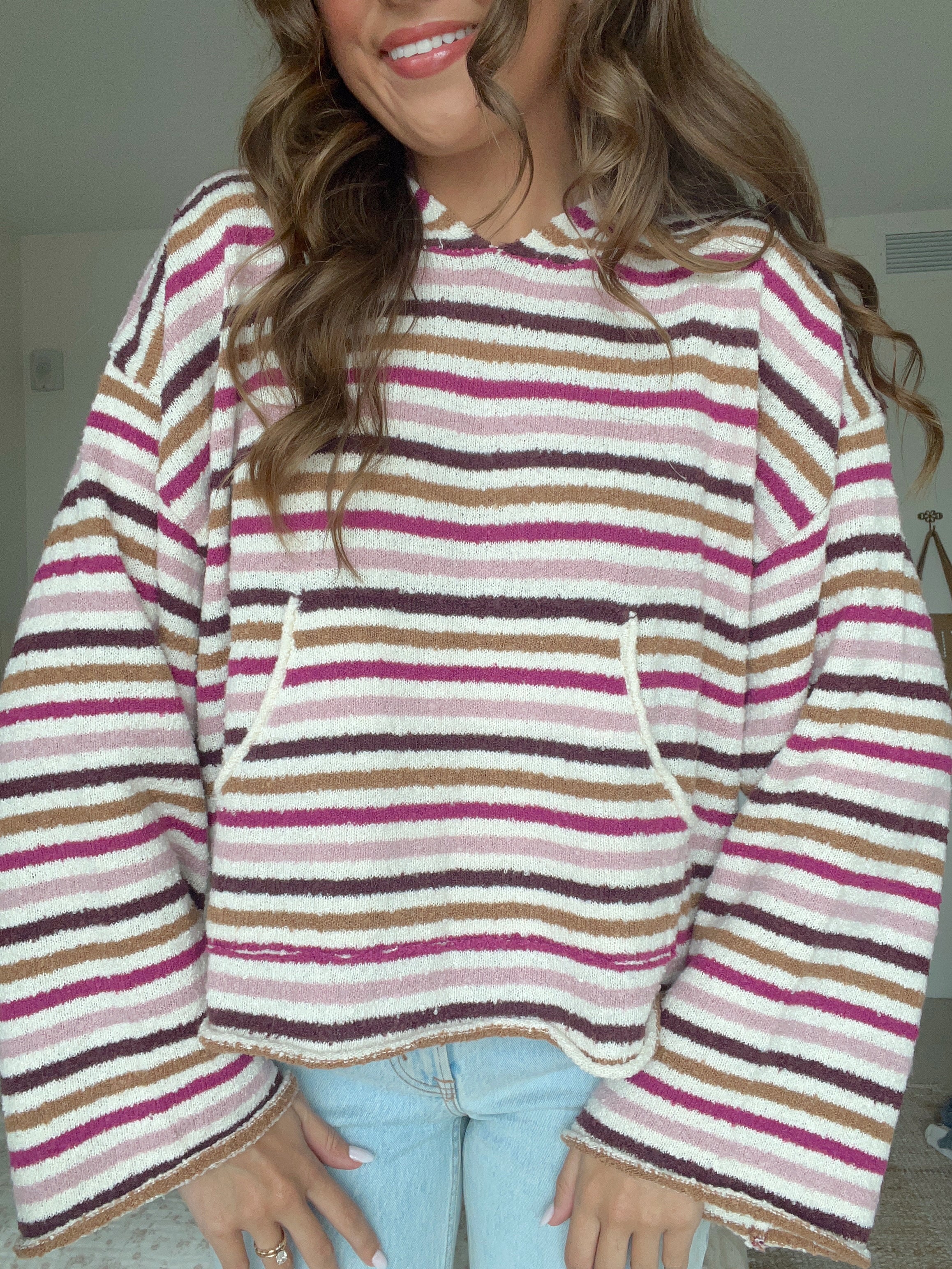 Acadia Striped Hoodie