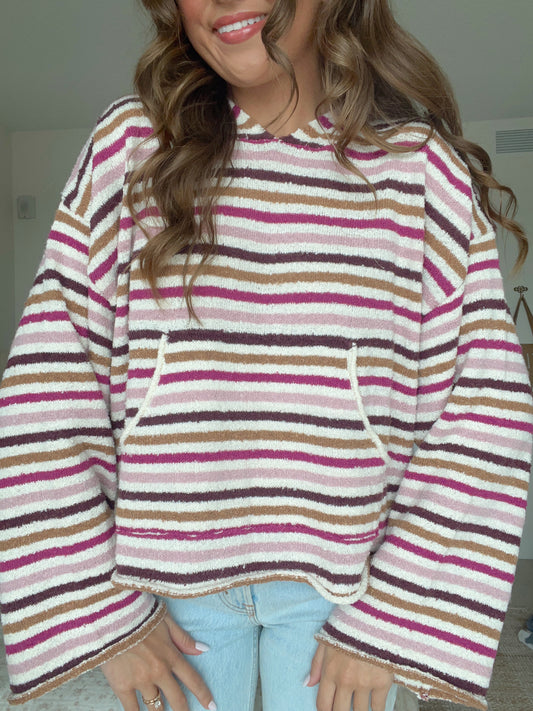 ACADIA STRIPED HOODIE