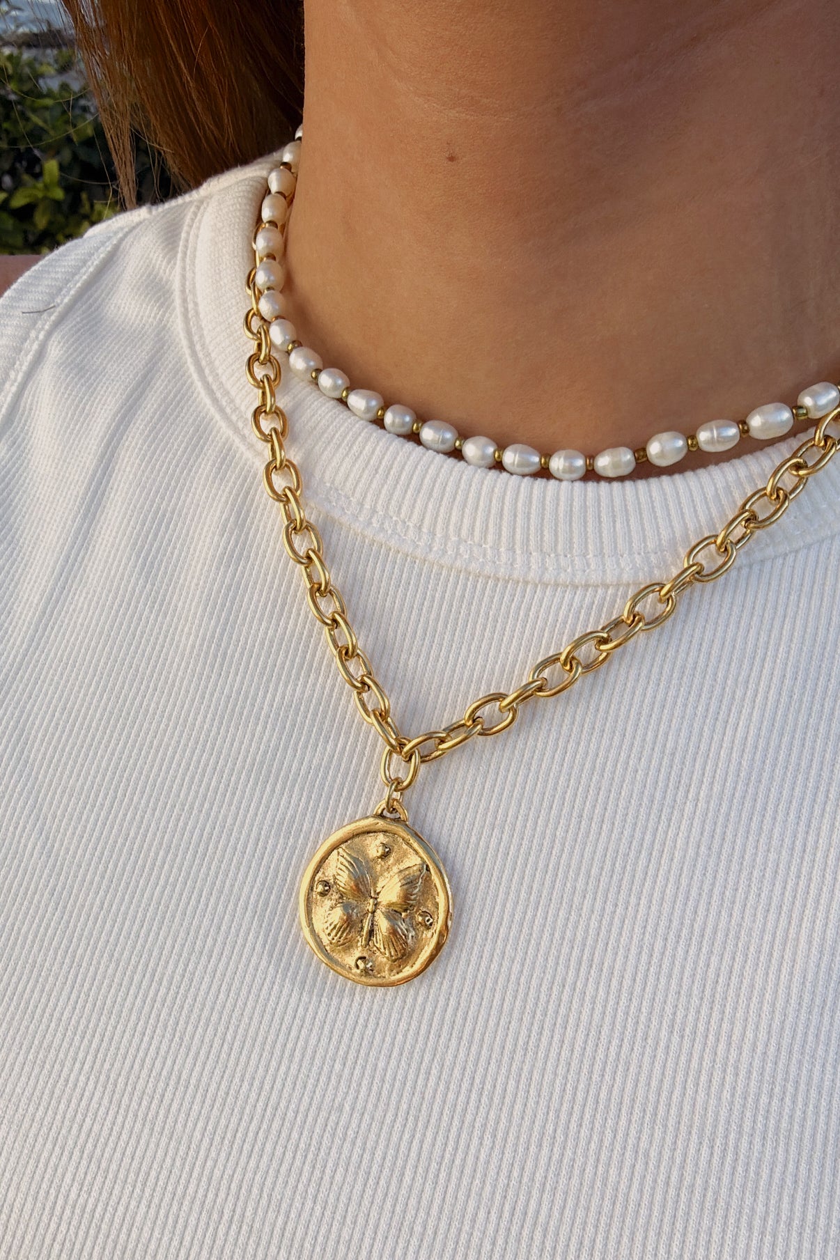 True North Reversible Butterfly Necklace