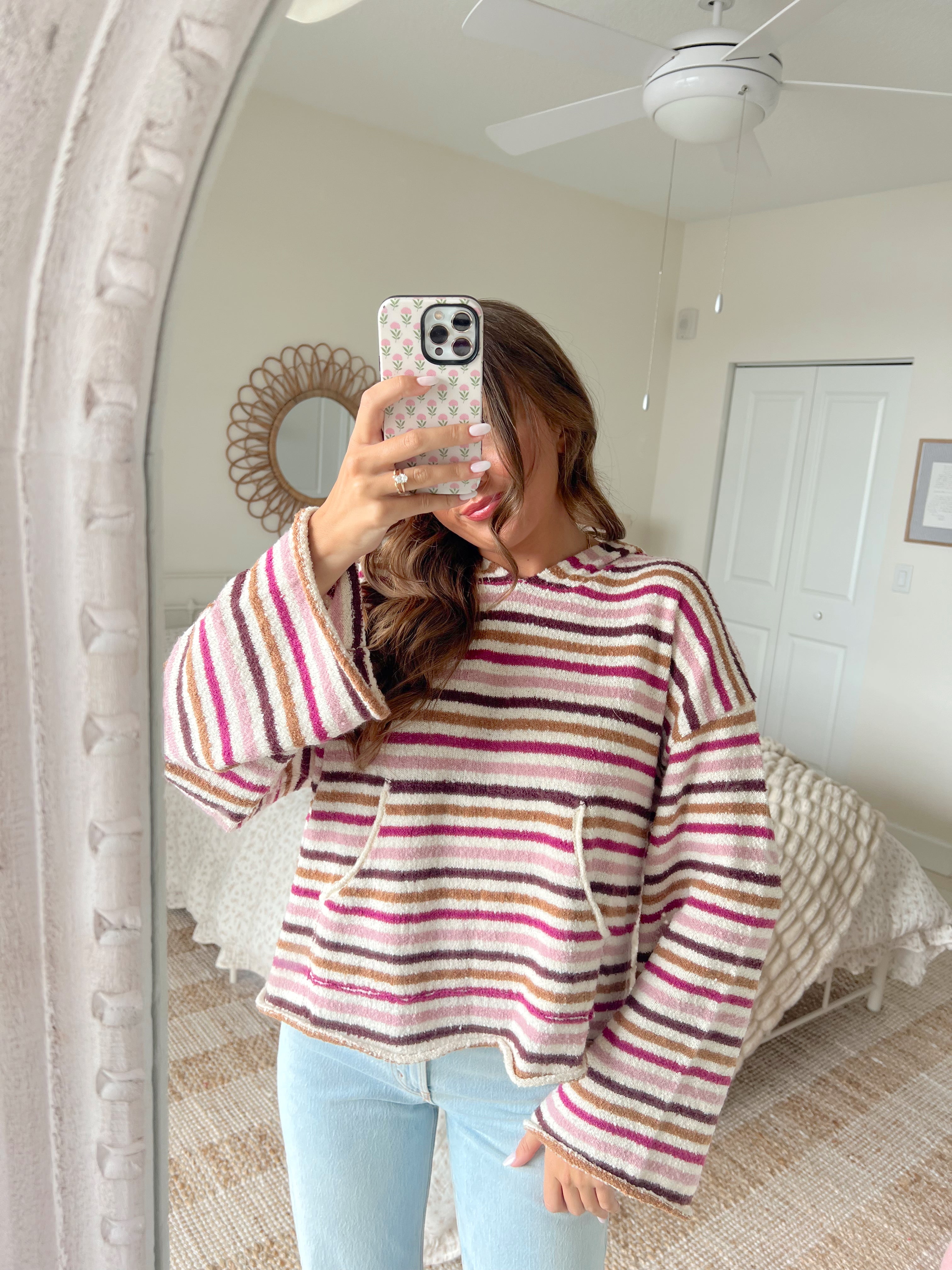 Acadia Striped Hoodie