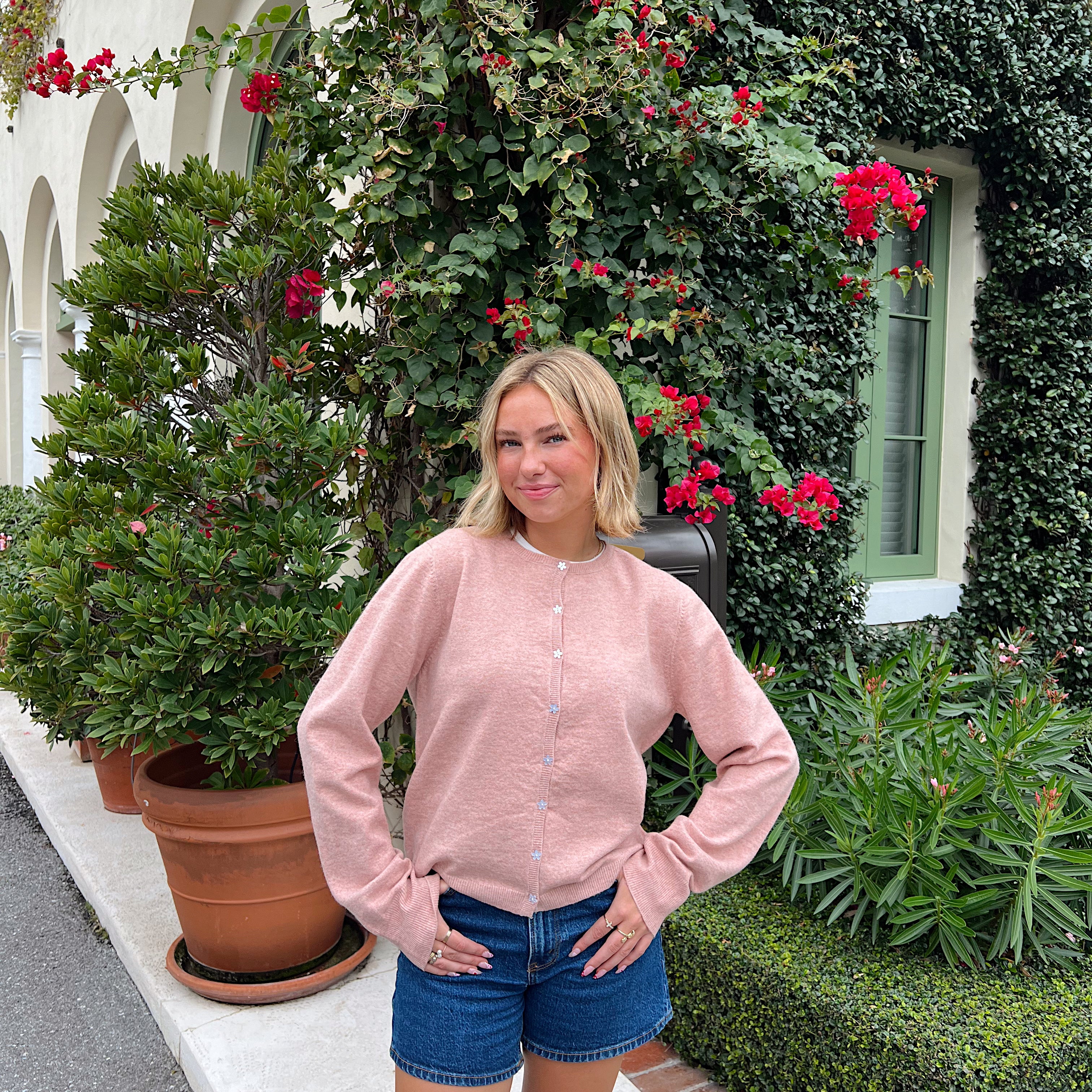 The Bloom Cardi - Rosewood