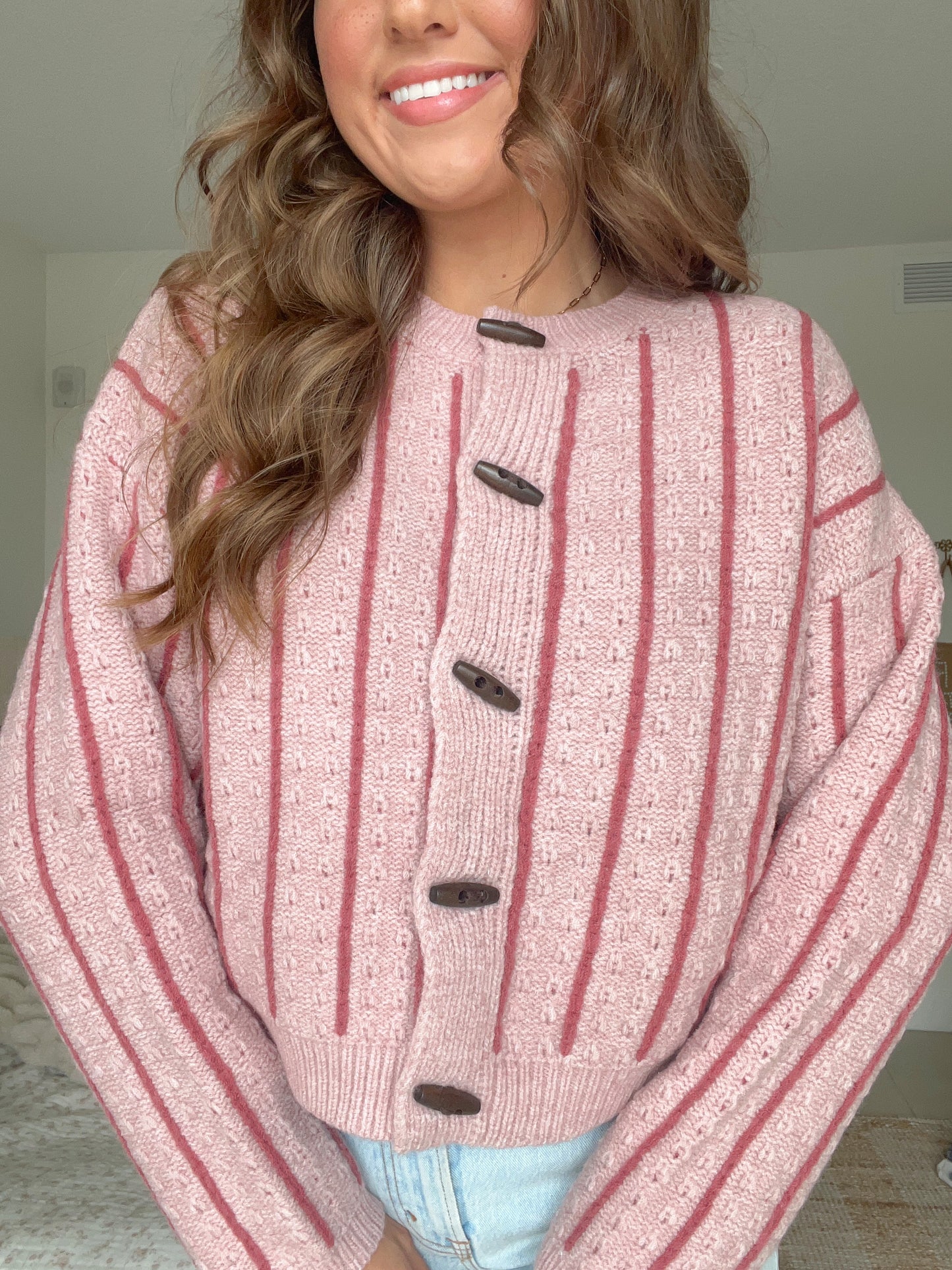 PIP STRIPED CARDIGAN