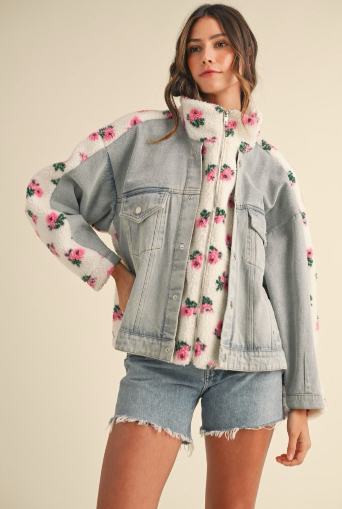 Benny Sherpa Jacket - Ivory