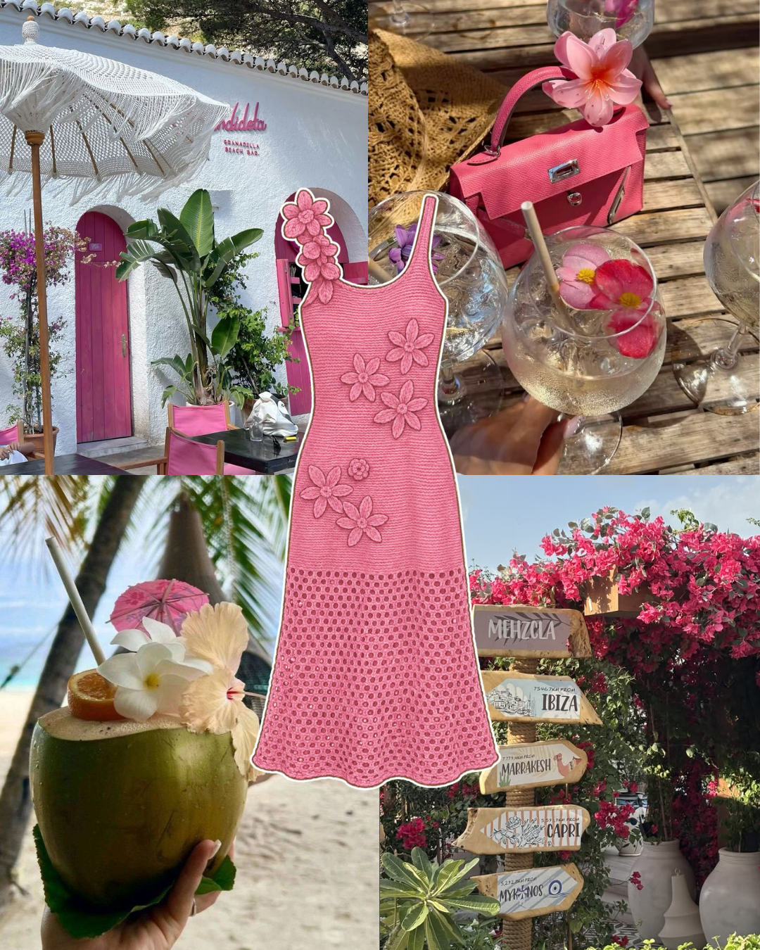 Pink Hibiscus Maxi