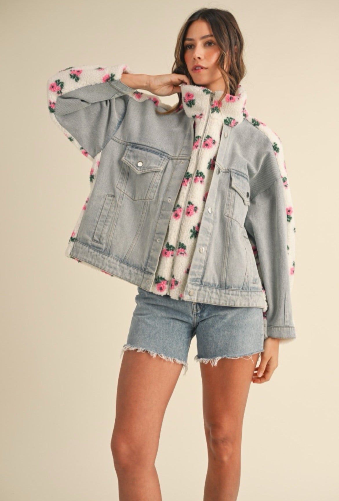 BENNY SHERPA JACKET - IVORY