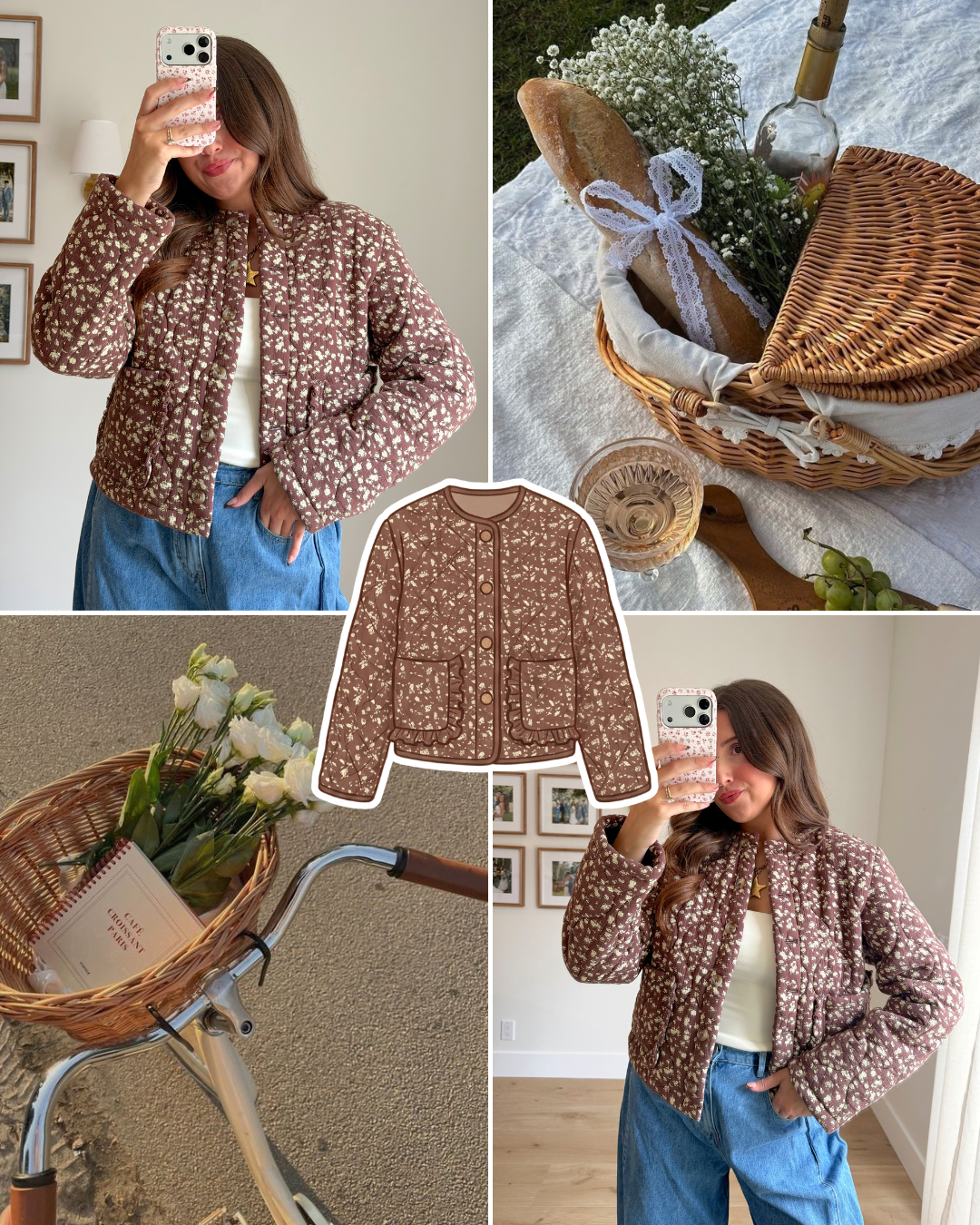 Ruth Floral Quilted Jacket