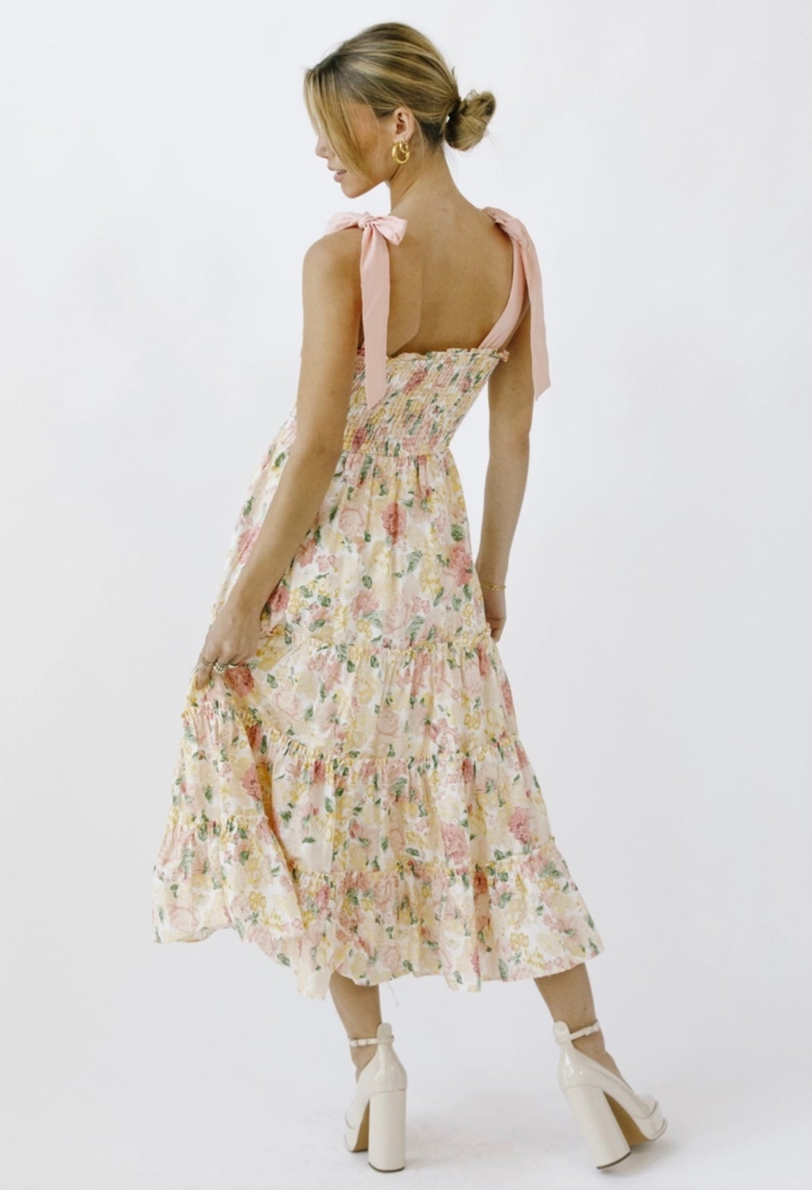 BIRDIE PINK MIDI DRESS