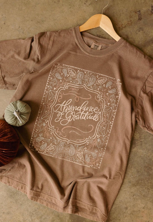 'ABUNDANCE OF GRATITUDE' GRAPHIC
