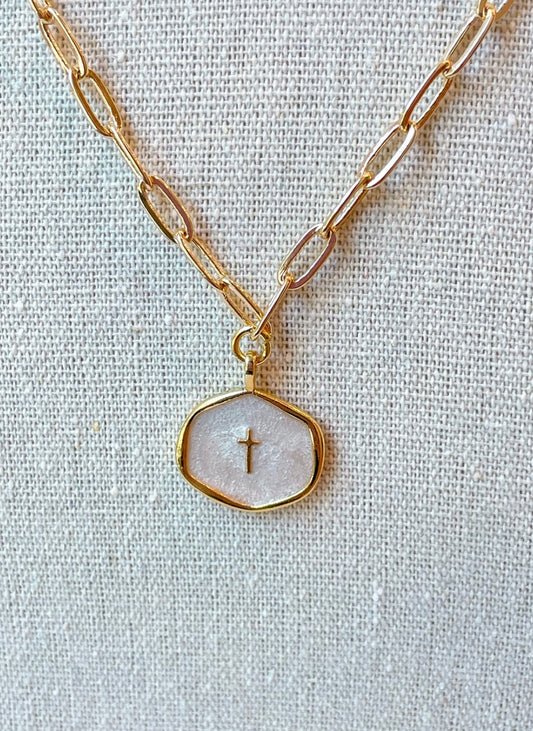 JOHANNA CROSS NECKLACE