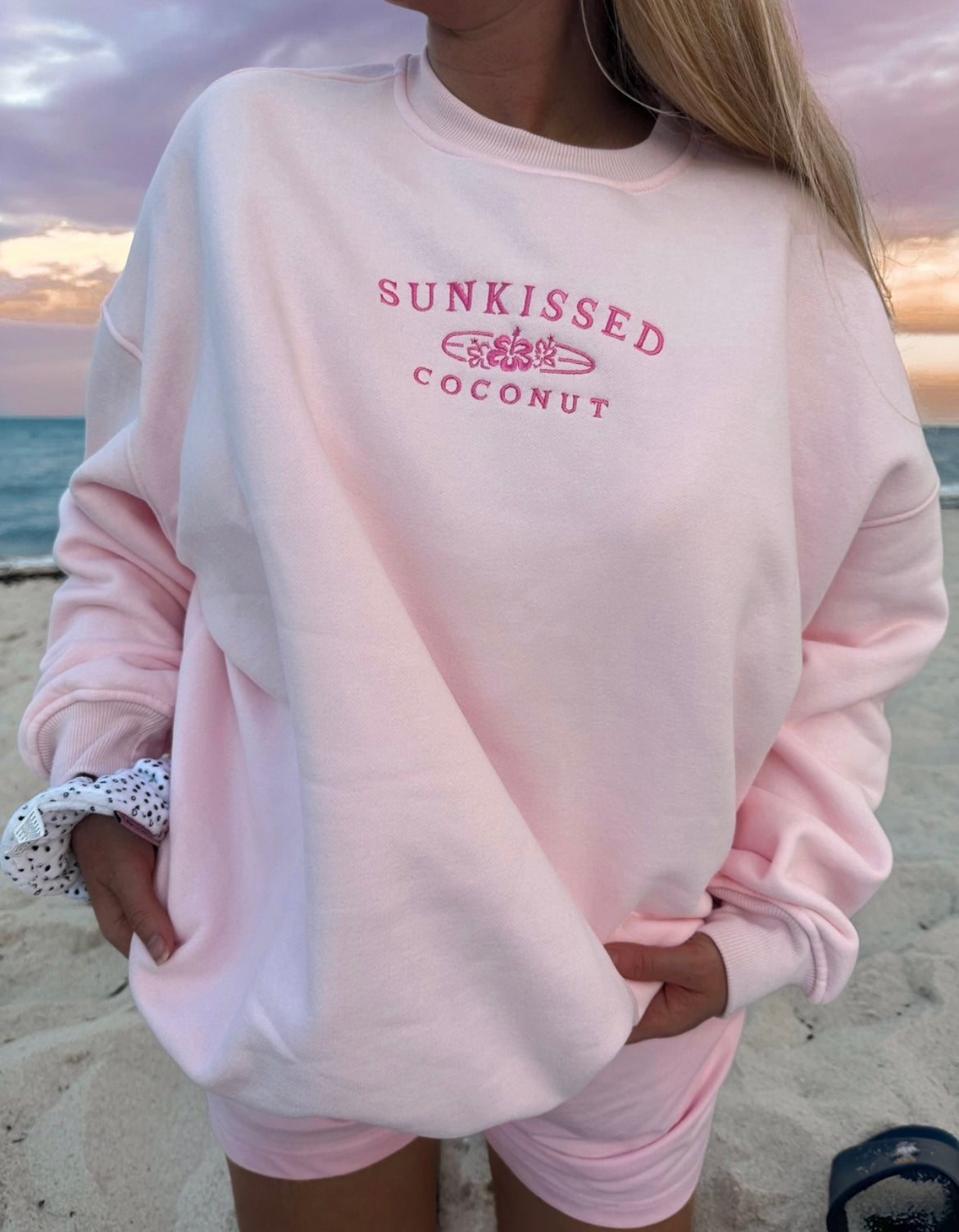 Pink Surf Sunkissed Crew