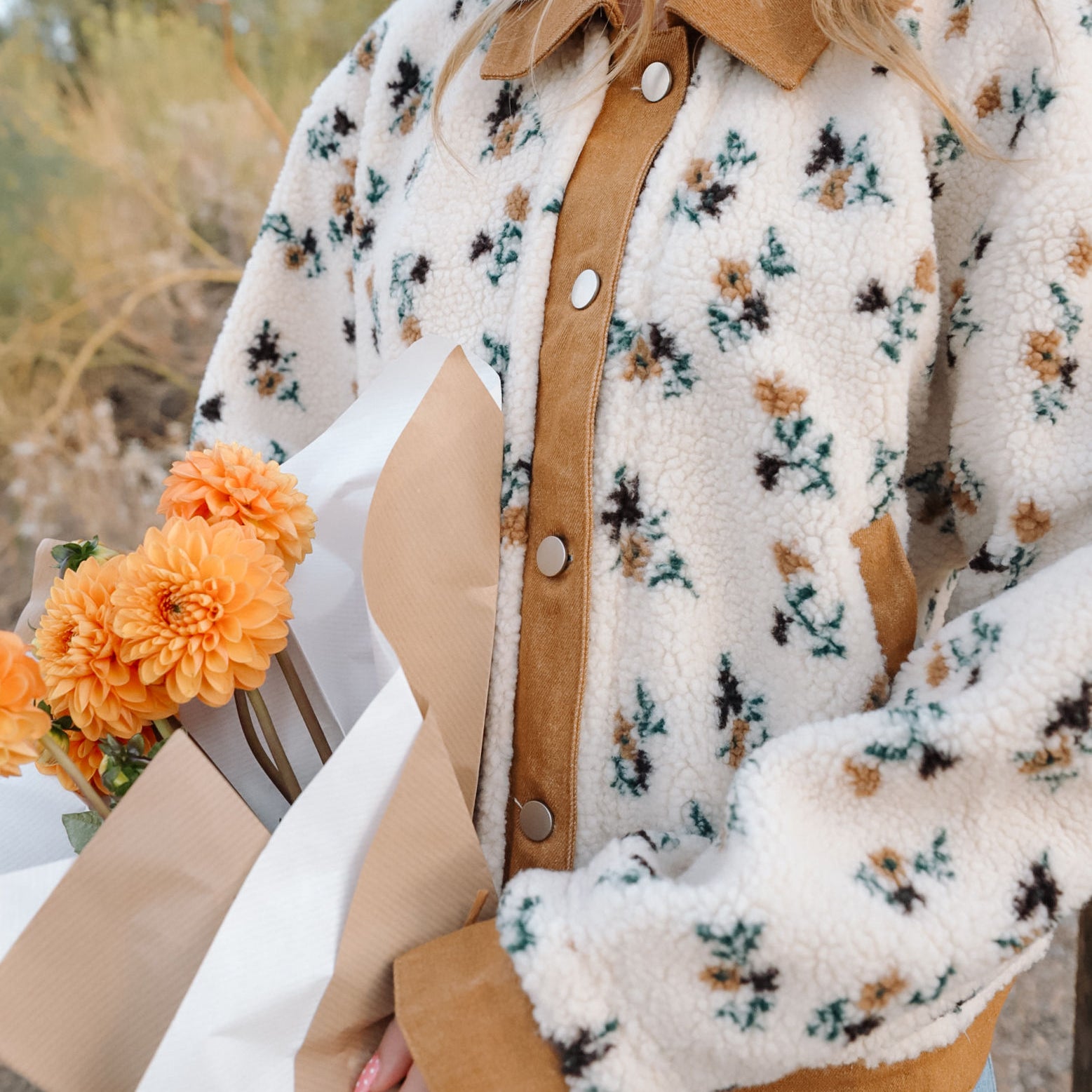 Marigold Sherpa Jacket