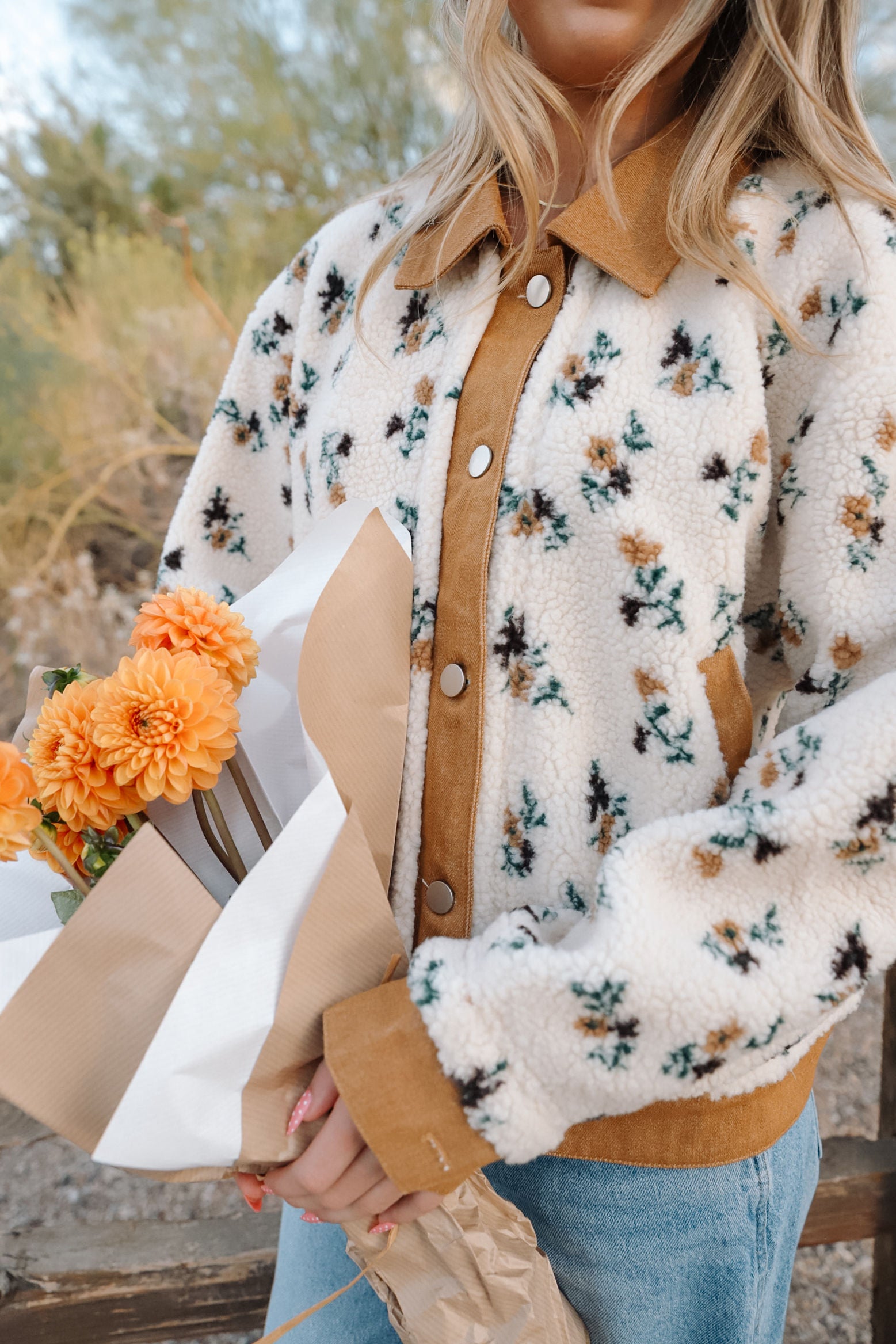 Marigold Sherpa Jacket