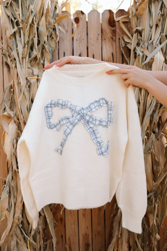 STICH CREW - GINGHAM BOW