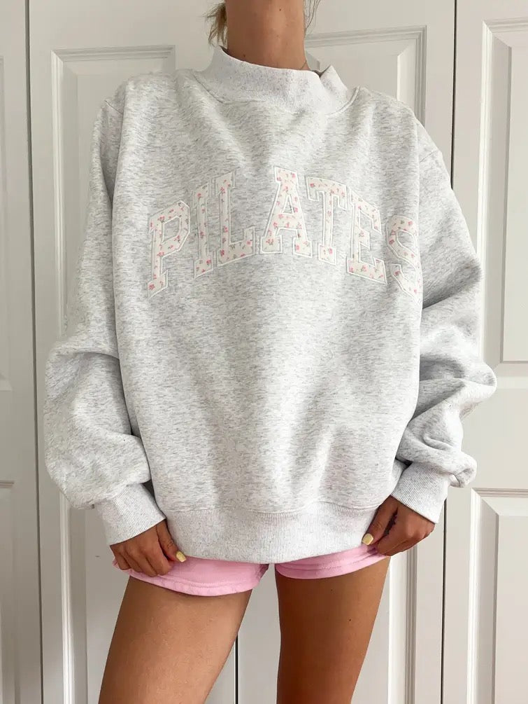 Floral Pilates Mockneck