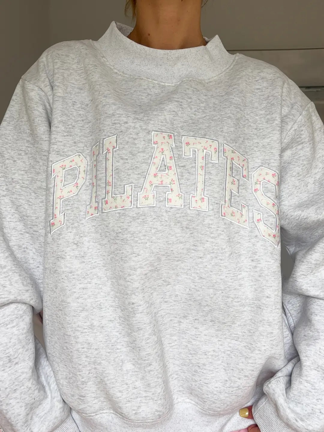 Floral Pilates Mockneck