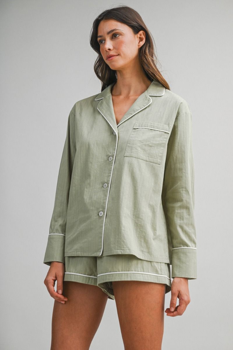 Island Bluff PJs - Olive