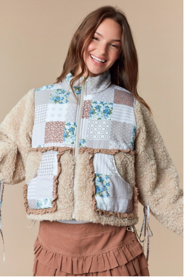 LOVE SHACK SHERPA JACKET