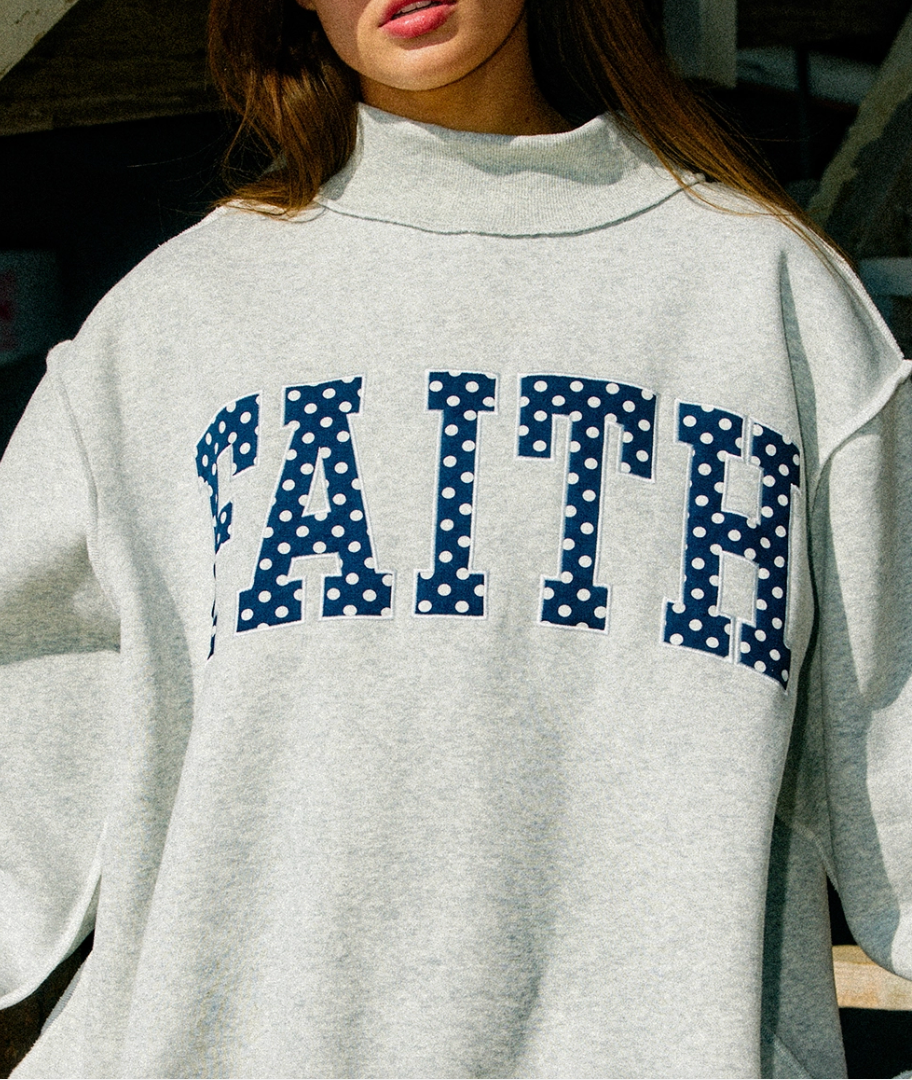 Faith Polka Dot Mockneck