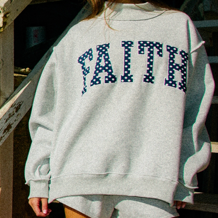 Faith Polka Dot Mockneck - Est Preorder Oct 15th