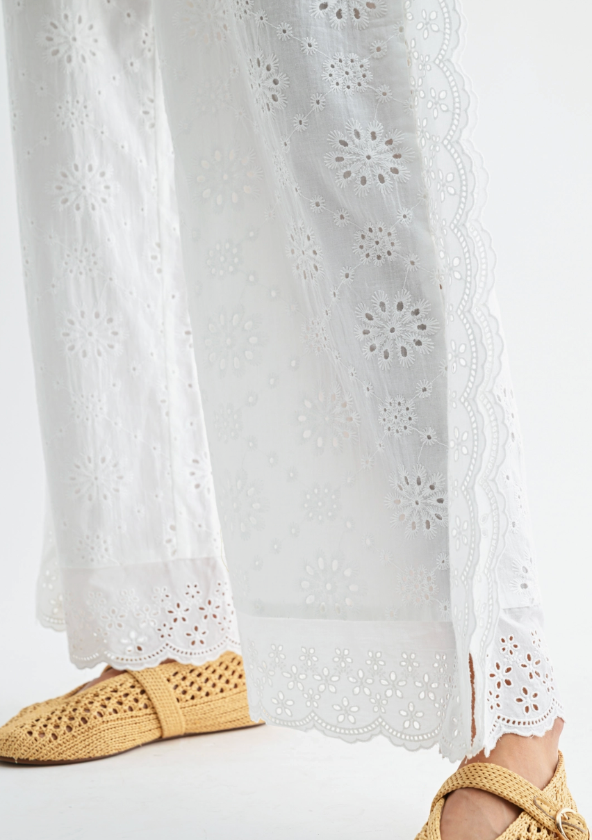 Eyelet Detail Pants