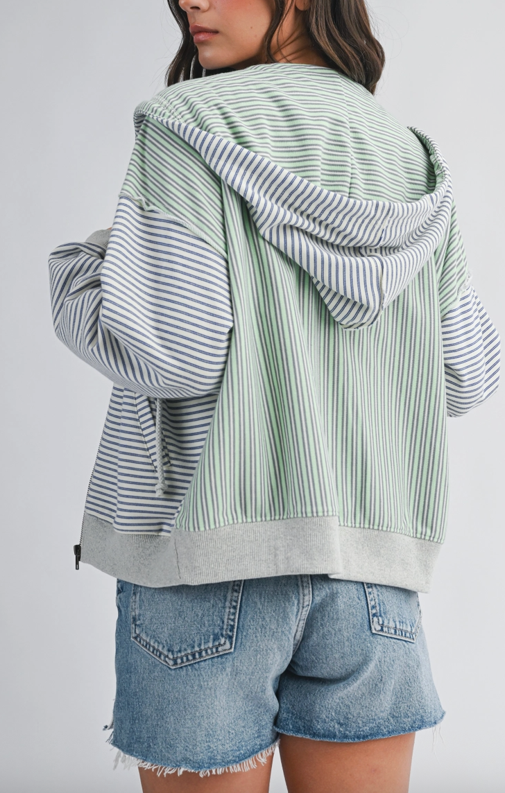 Harbor Striped Zip