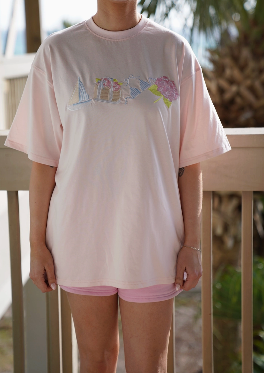 Nantucket Embroidered Tee
