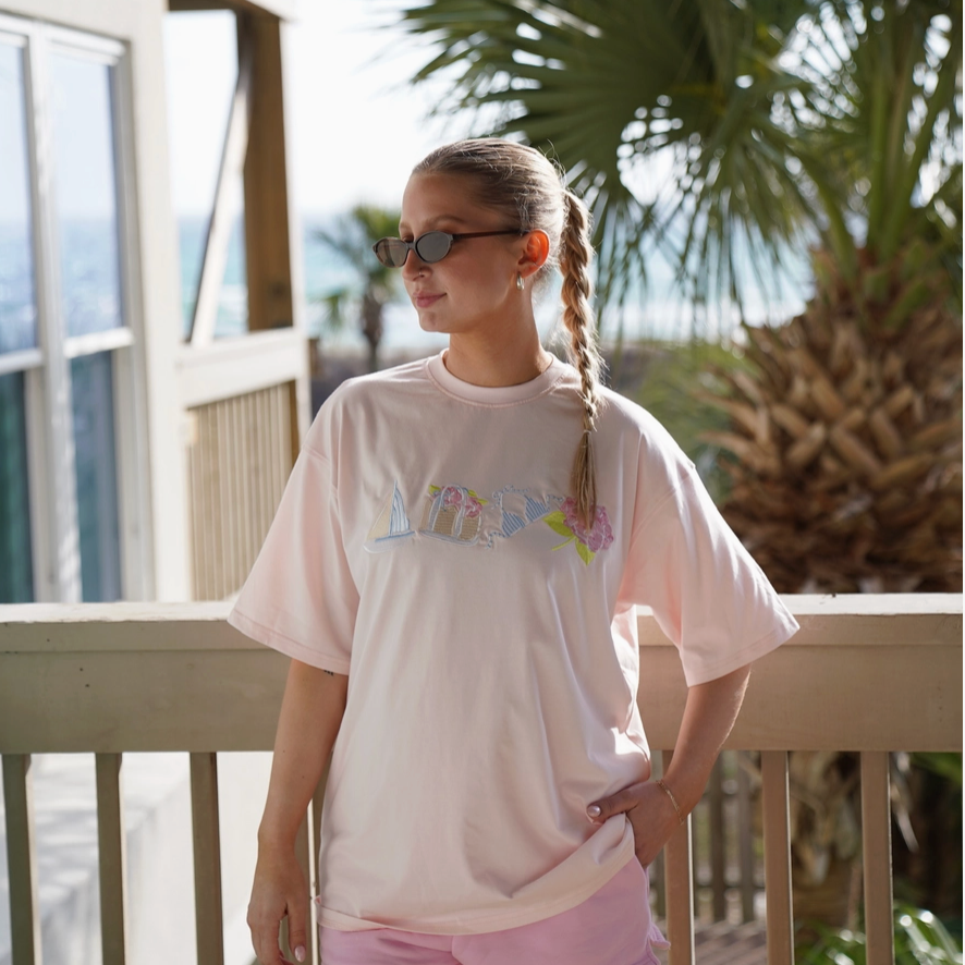 Nantucket Embroidered Tee