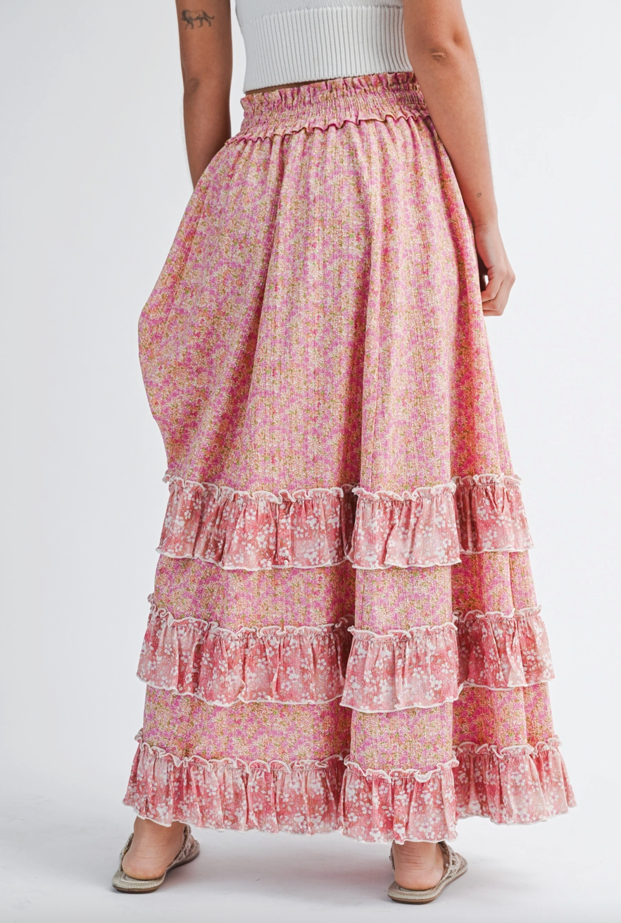 Charlotte Maxi Skirt - Pink