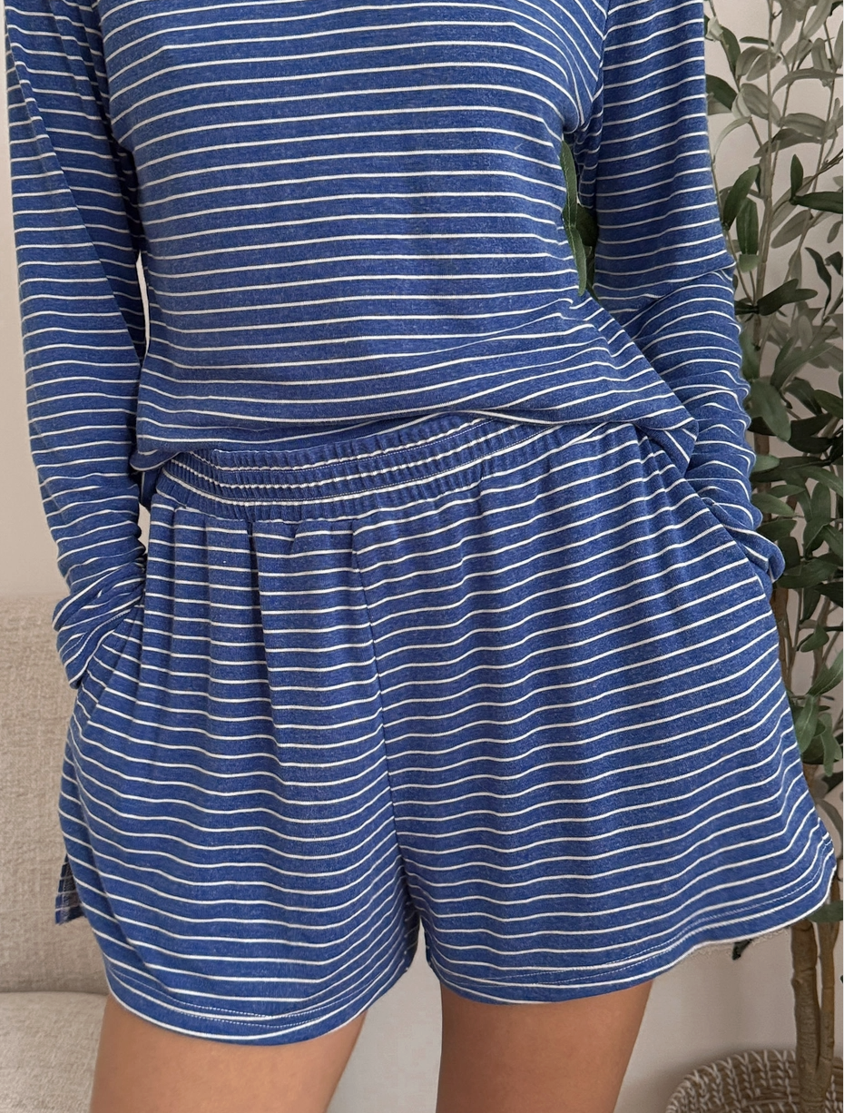 Marina Stripe Lounge Shorts
