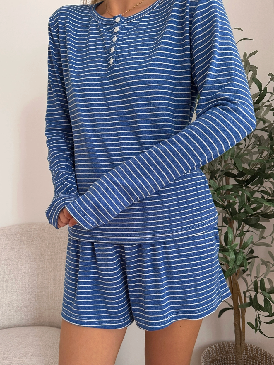Marina Stripe Lounge Top