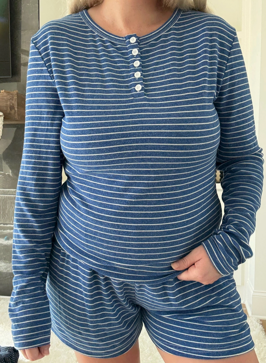 Marina Stripe Lounge Top