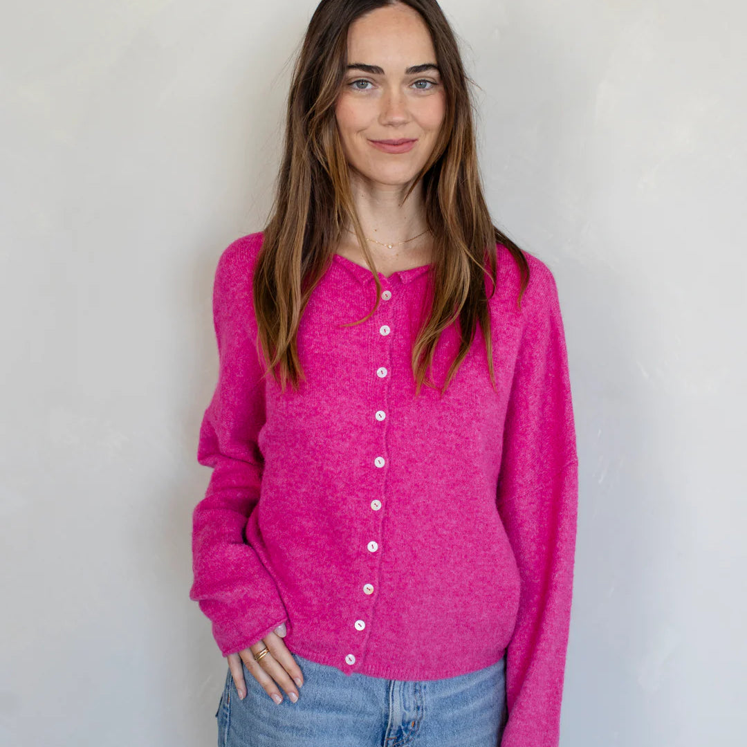 Church Girl Knit - Fuchsia