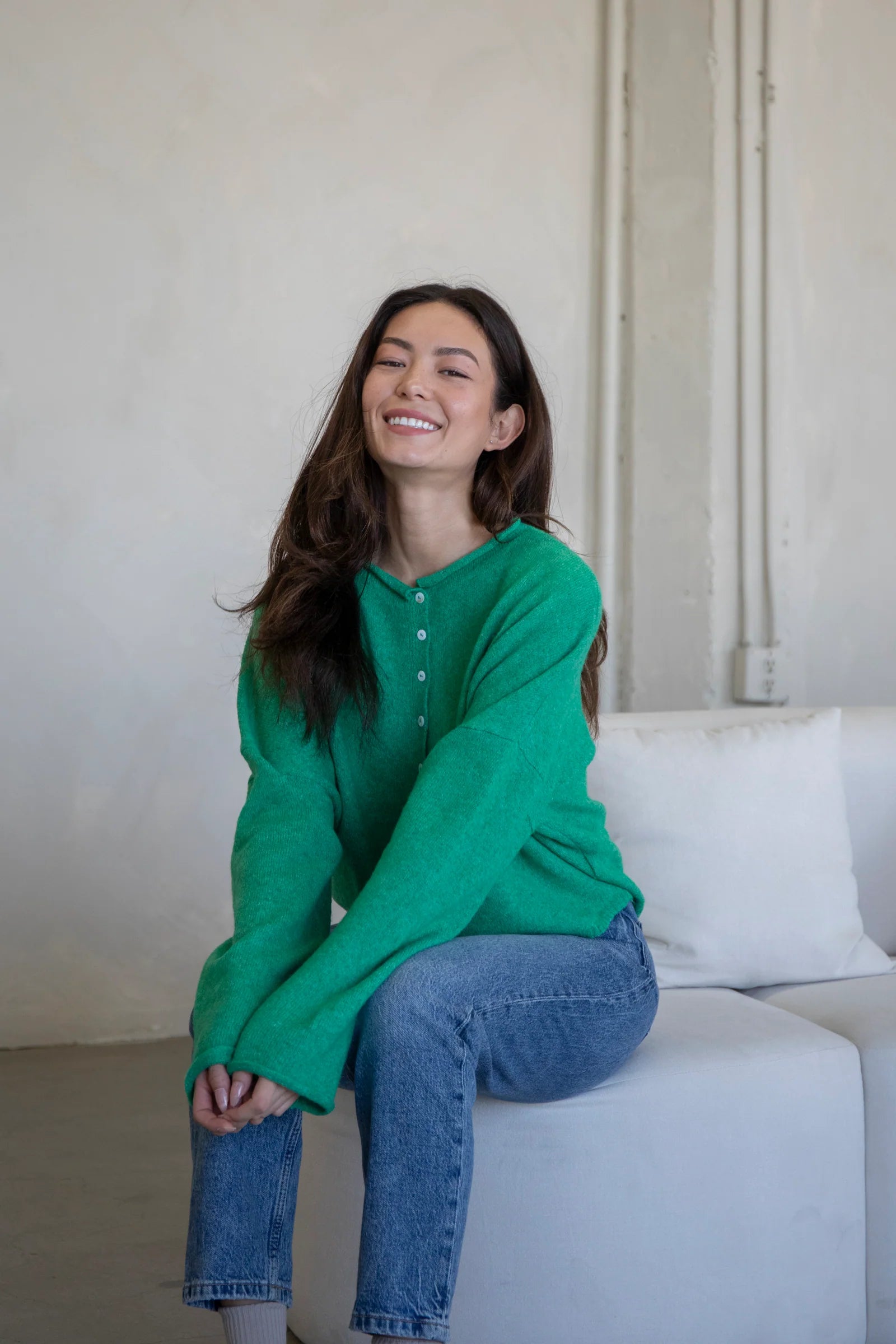 Church Girl Knit - Emerald