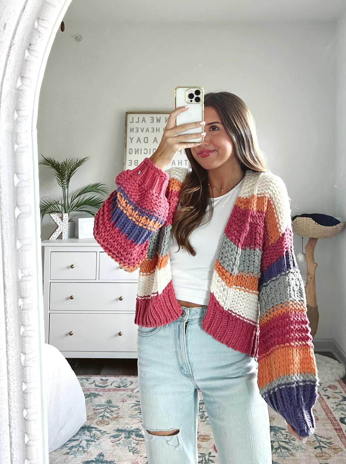 COZY GIRL CARDIGAN - WARM TONE