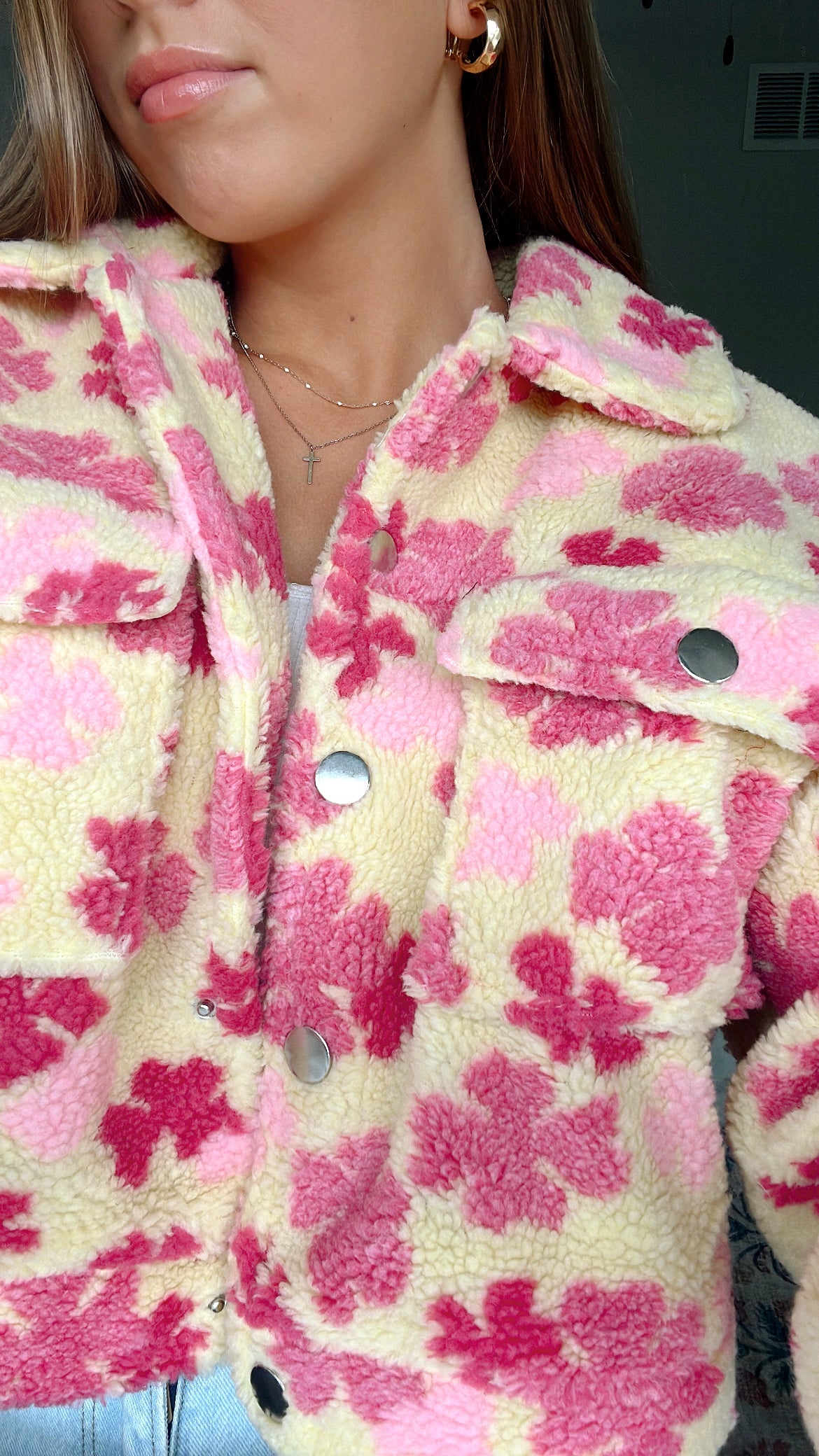 FLOWER FIELDS TEDDY JACKET