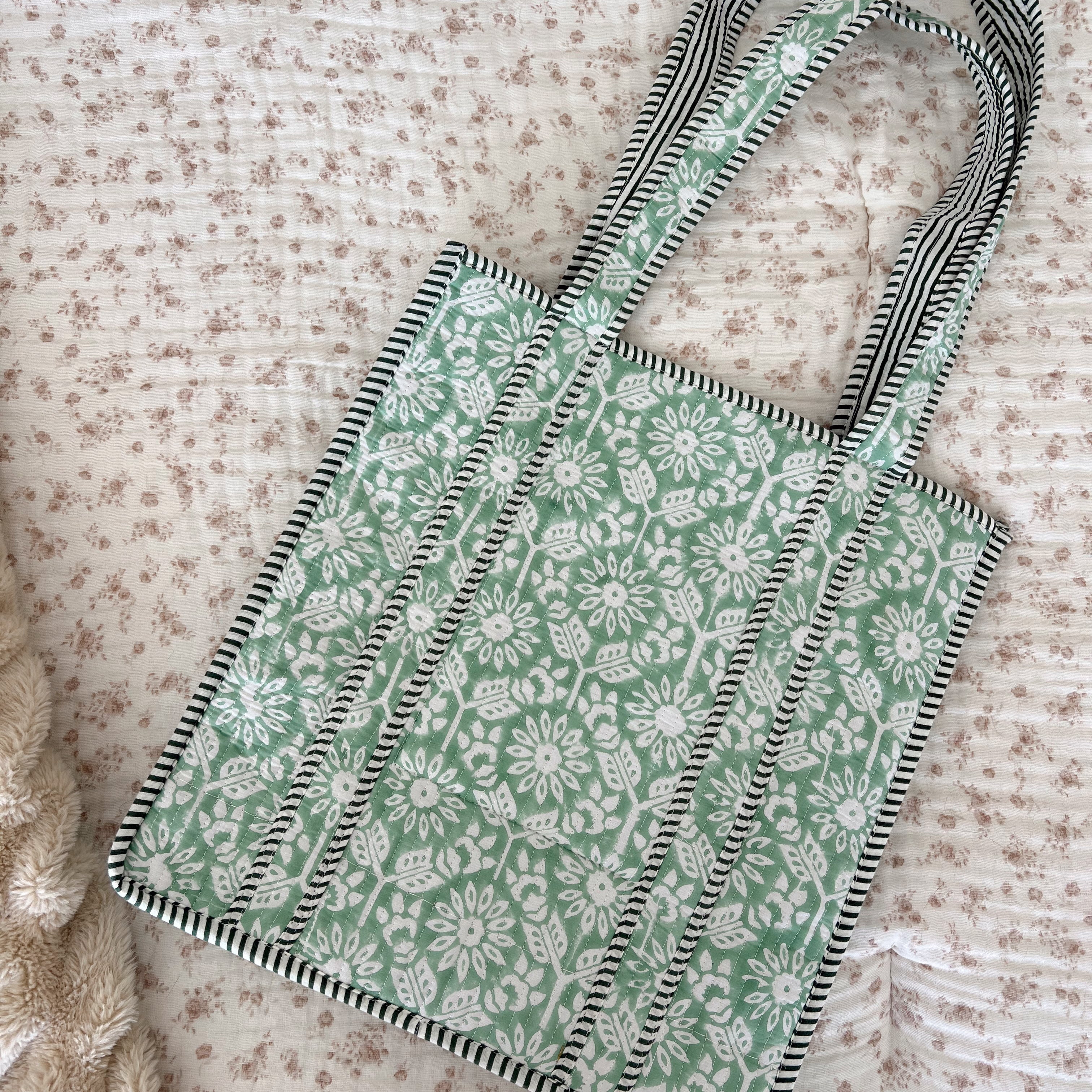 Juniper Quilted Tote Bag