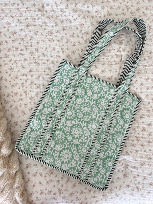 JUNIPER QUILTED TOTE BAG