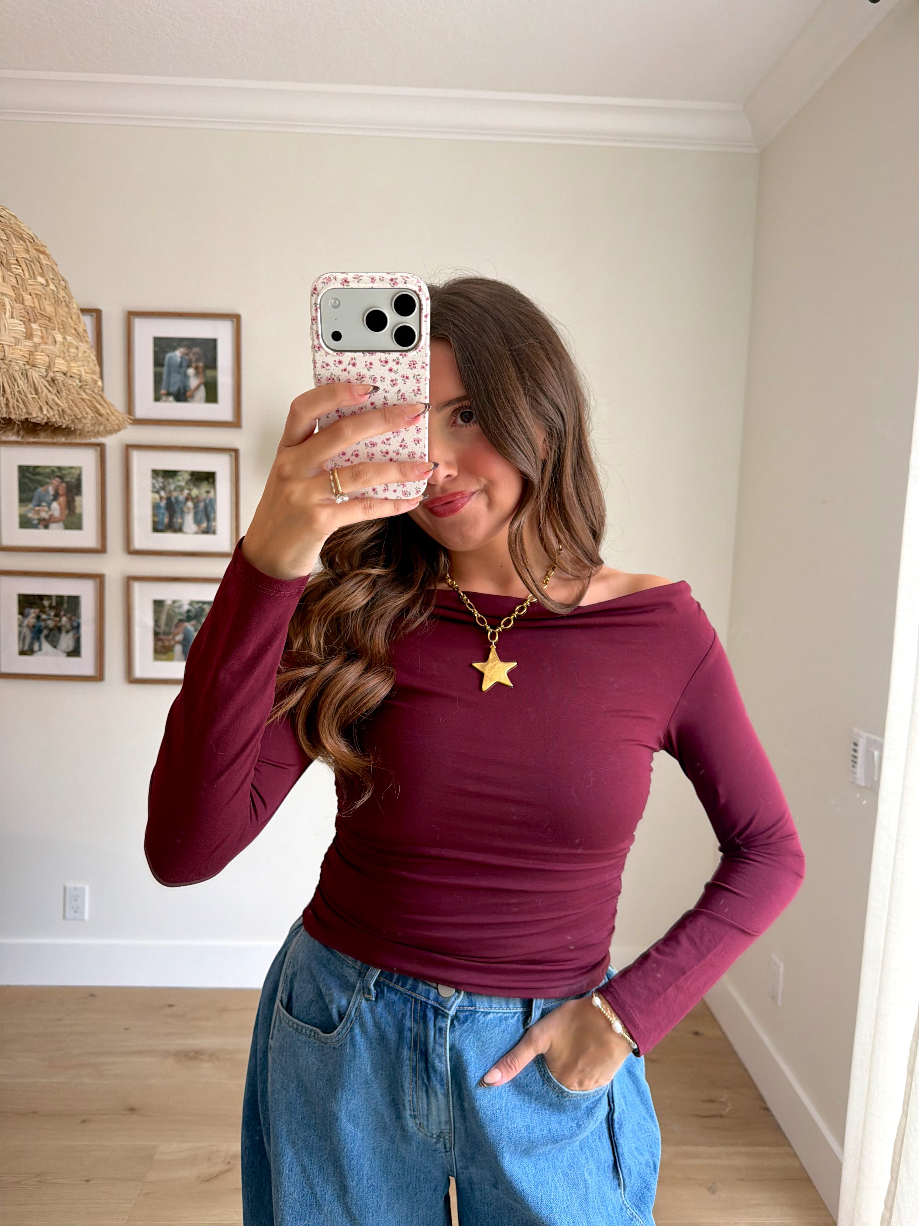 Dawn Long Sleeve - Burgundy
