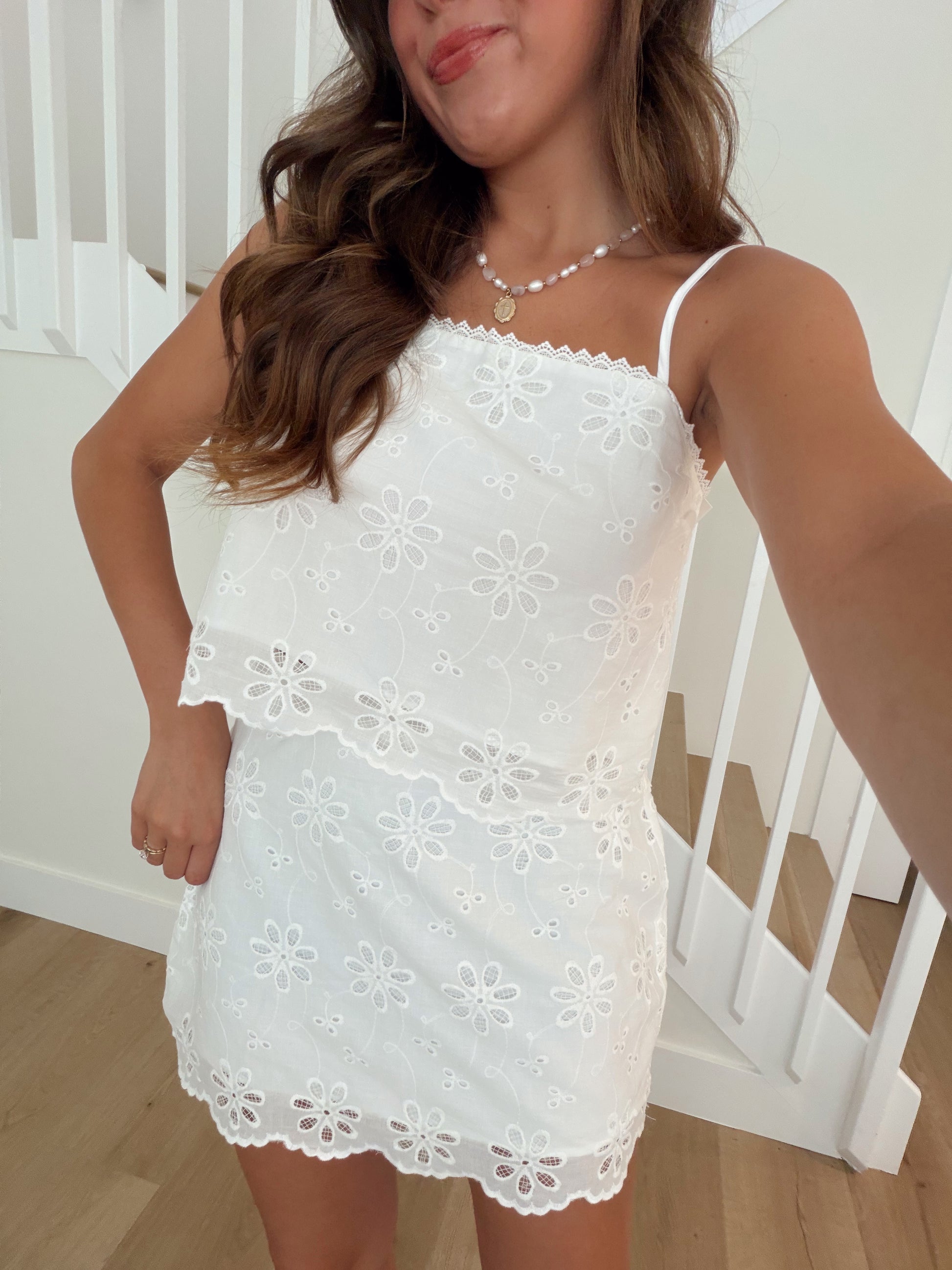 Daydream Eyelet Skirt Set