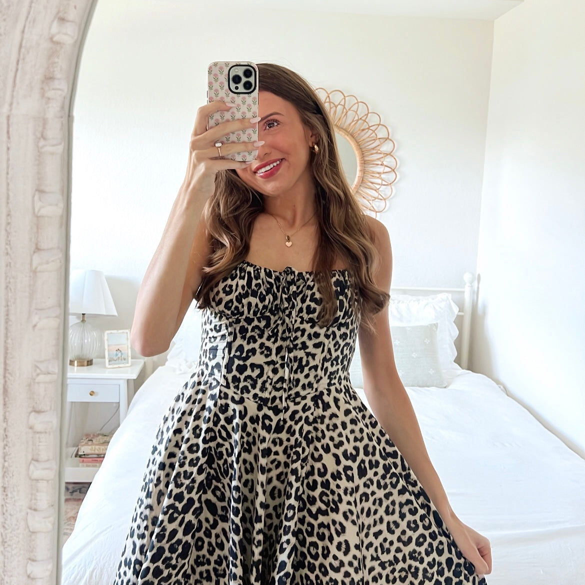 Leopard Mini Corset Dress