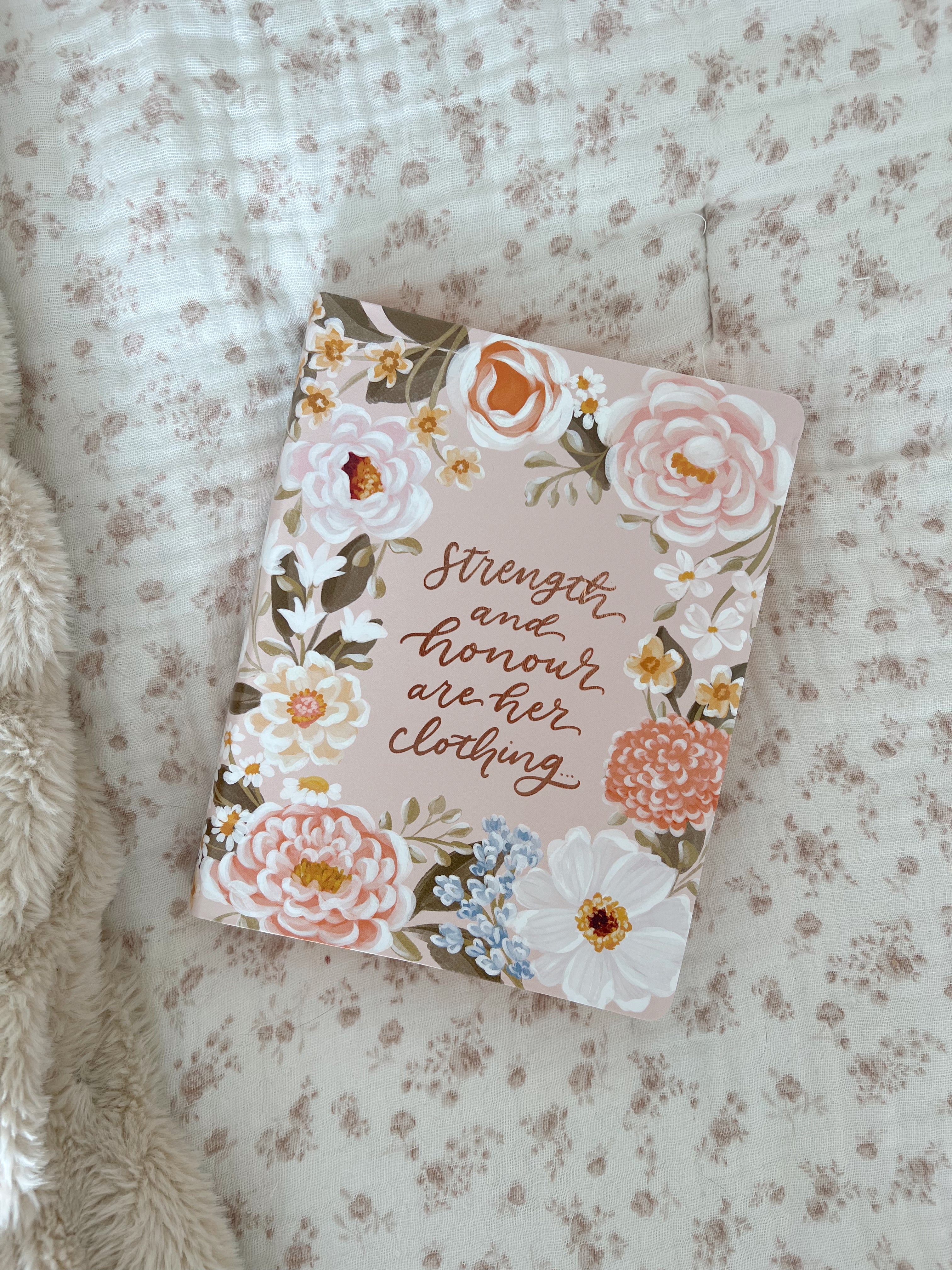 Pink Floral KJV Bible