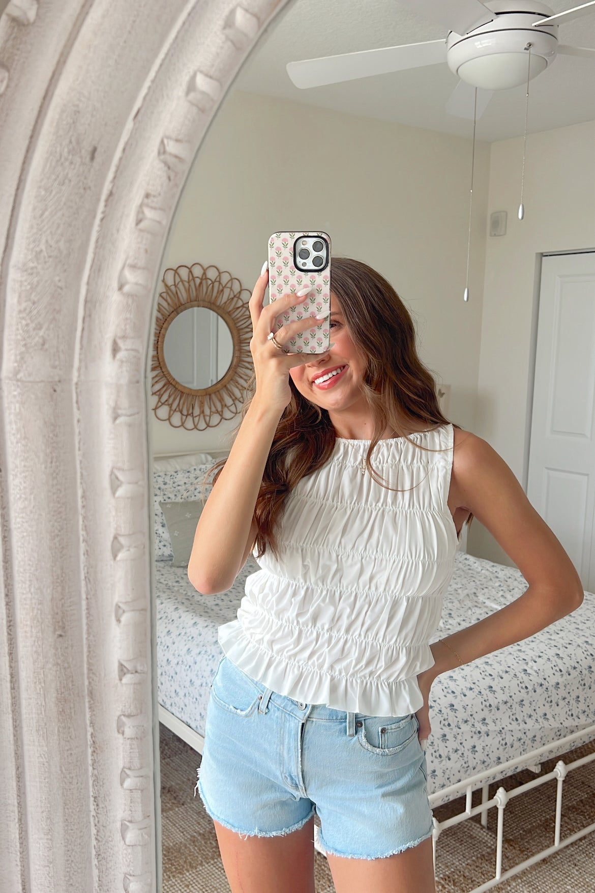 Strawberry Fields Tank - White