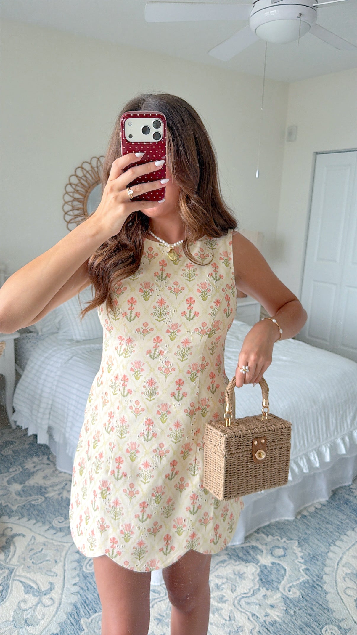 Selah Scalloped Mini Dress