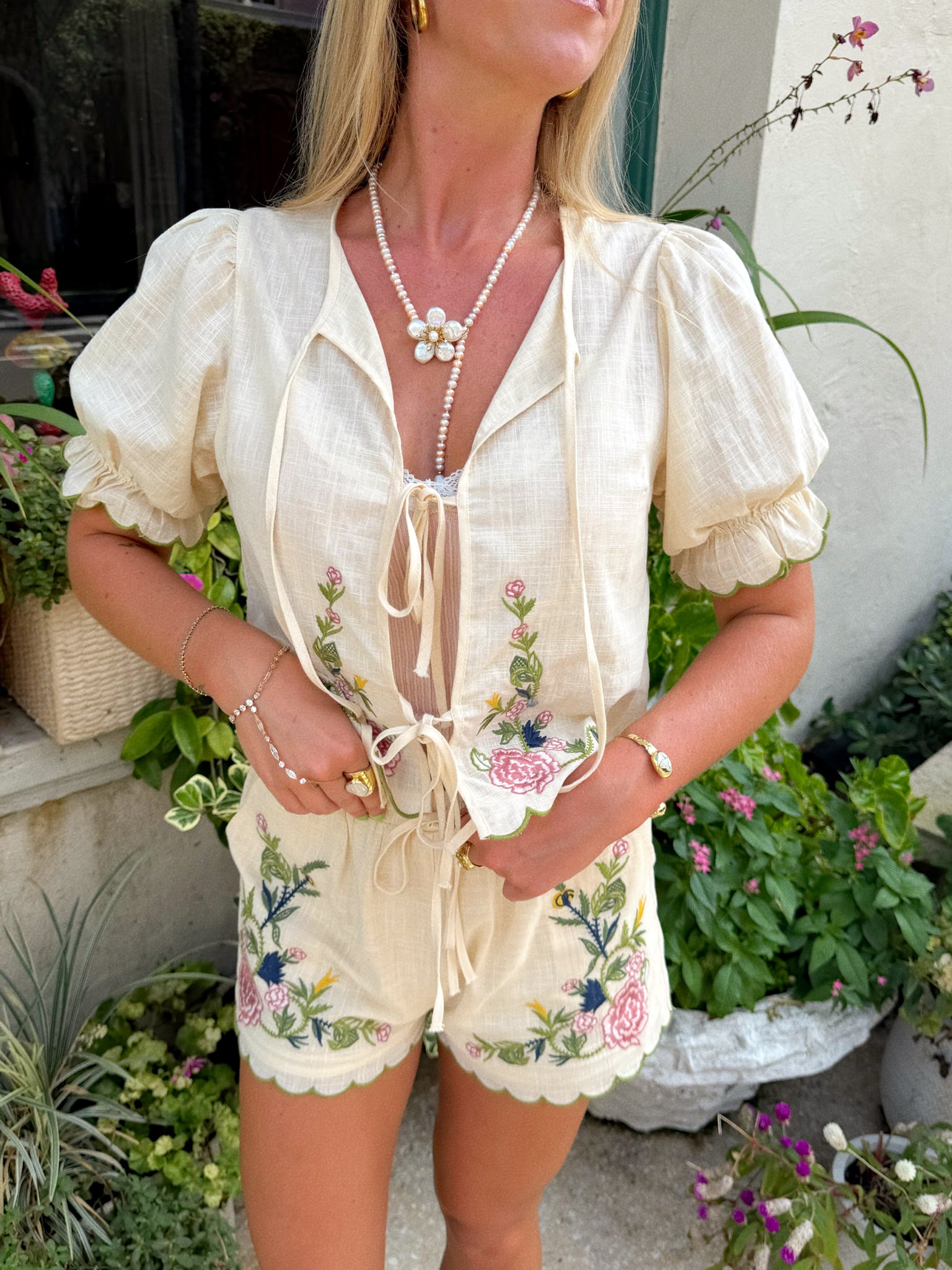 La Dolce Embroidered Top