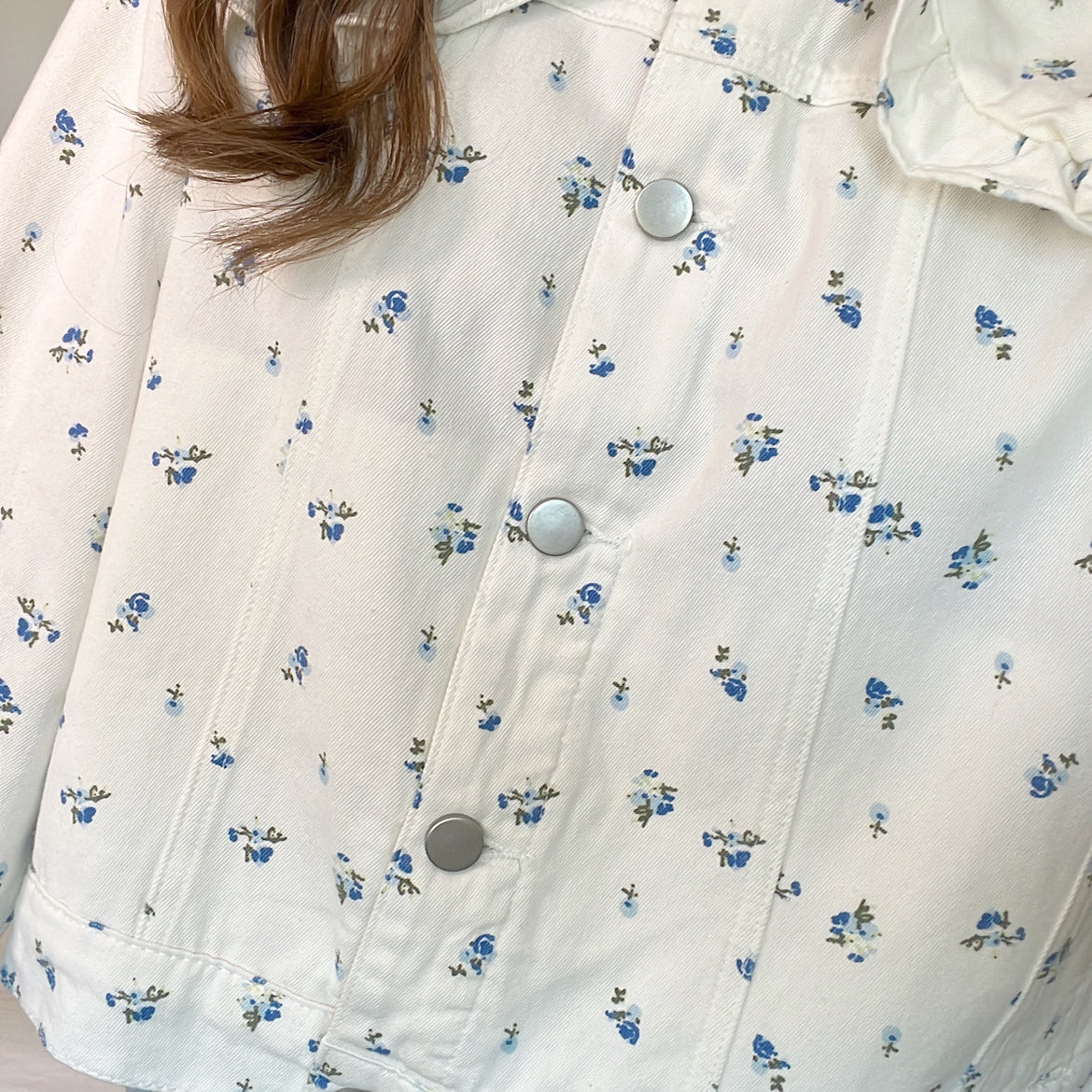 Blue Bell Ruffled Jean Jacket